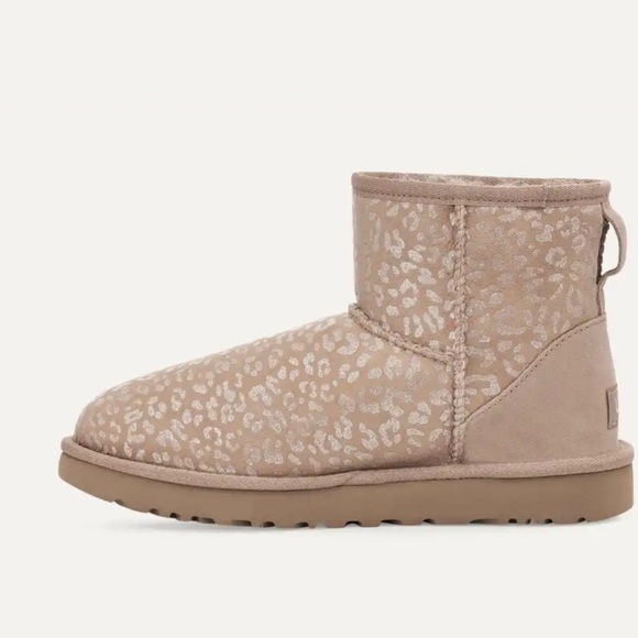 UGG Beige Leopard Print Boots - Picture 3 of 6
